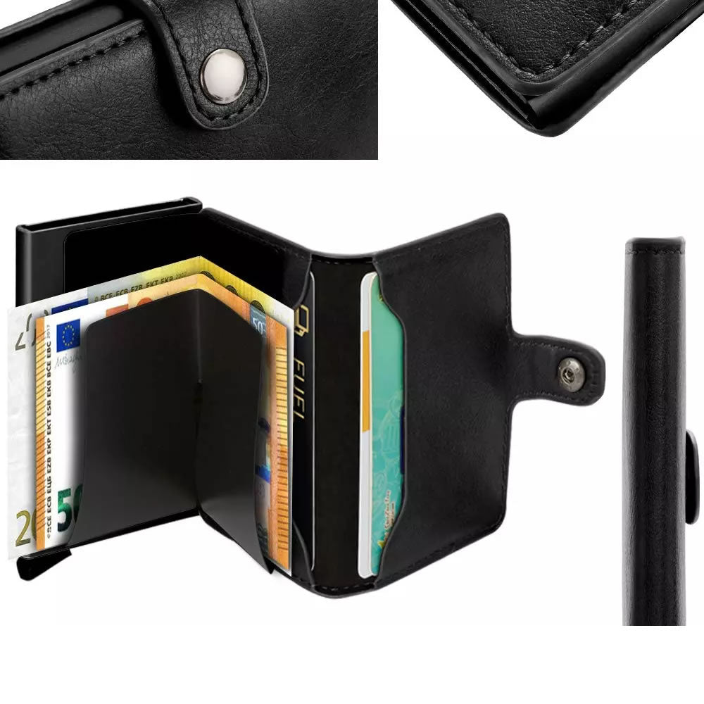 ROLFS RFID Blocking Card Holder Slim Bifold Genuine Leather Minimalist –  New York Belt Corporation
